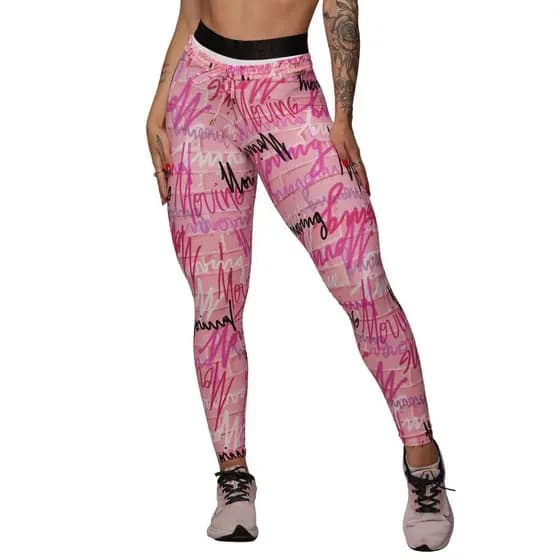 Calca Legging Boxer Comum Urbana Pink Exclusiva Moving
