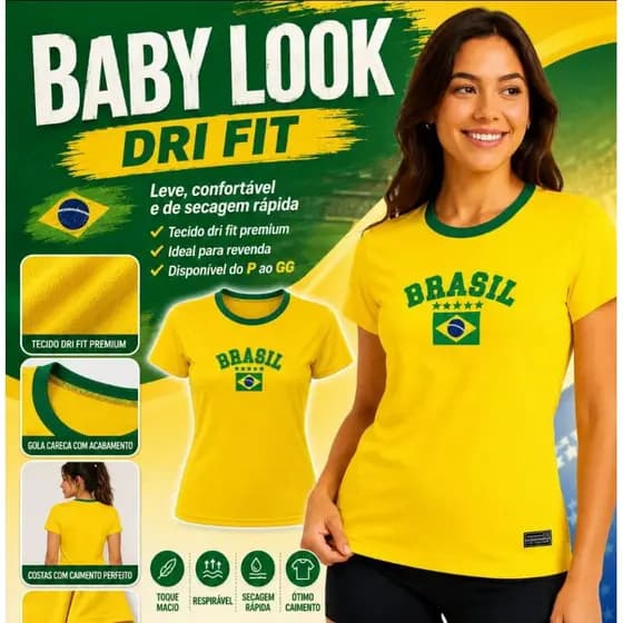 camisa Dri Fit feminina