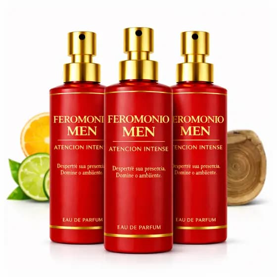 KIT PERFUME PARA CONQUISTAR MULHERES FEROMONIOS ATENCION INTENSE