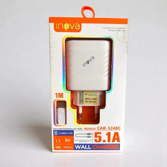 Carregadores Turbo Inova Original - Super Rápidos QC 3.0 20W/45W