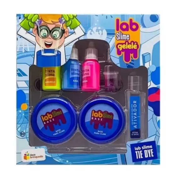 Brinquedo Infantil kit Slime Labolatorio Tie Dye