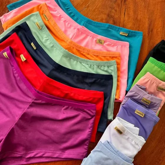 Kit 5 ou 3 Calcinha Boxer Shortinho Conforto Estilo Cueca Não Marca na Roupa Gestante Pós Parto