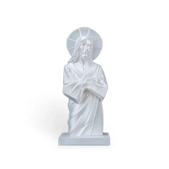 Estátua Jesus Cristo em 3D - 20cm | Escultura Religiosa em PLA para Decoração e Fé