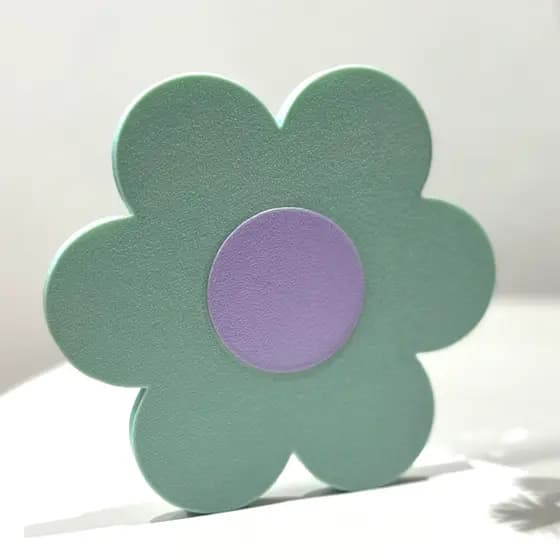 Flor Decorativa 3D para Parede ou cômoda | Decoração Quarto de Bebê em Plástico PLA Resistente
