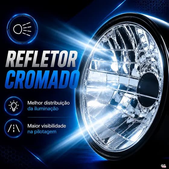Farol Completo de Reposição para Titan KS ES Fan 125 Modelo 2009 a 2012