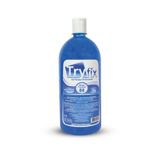 Gel Fixador Try Fix 1kg Azul - Gel de cabelo