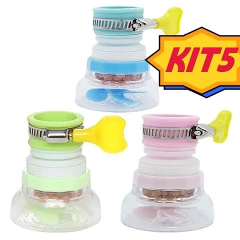 1/2/5 Pcs Chuveirinho Bico Arejador para Torneira 360° Filtro De Água Torneira Ejador para Torneira Lavatorio Cozinha