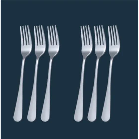24 Peças Garfo, Talher Aço Inox, Jogo De Garfo De Metal