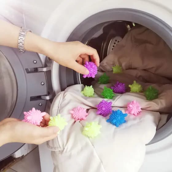 Bola De Lavanderia Para Máquina De Lavar Roupas Limpeza Bola Pvc Descontaminação