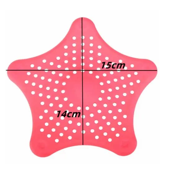 Tampa de drenagem estrela, Tampa Silicone Ralo Pia Cozinha Banheiro Estrela 14Cm