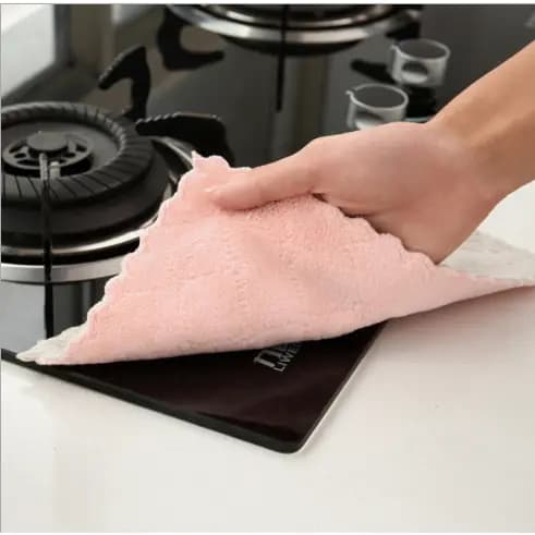 5 KIT Pano De Prato Forte Absorção De Água Microfibras Casa Pano De Limpeza Promoção