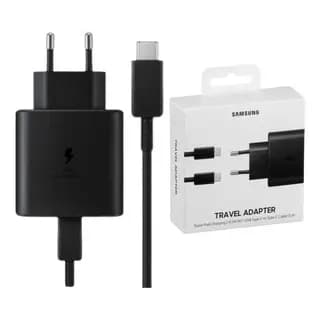 Carregador Tipo C Turbo 45W Compatível com Galaxy Carregamento Rápido