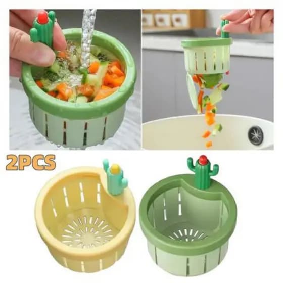 Cactus Filtro De Pia De Cozinha Esgoto Sobras De Coletor De Alimentos