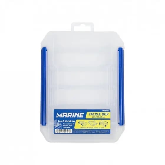Caixa Pesca Marine MTB205 Isca Artificial 5 Divisórias
