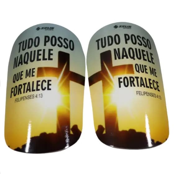 Par Caneleira De Futebol - Tudo Posso Naquele Que Me Fortalece - Futsal campo society