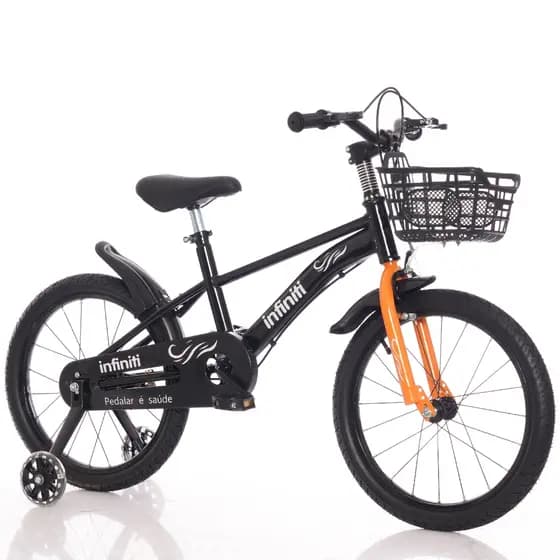 Bicicleta Infantil Aro 16 Preto Infiniti Kids