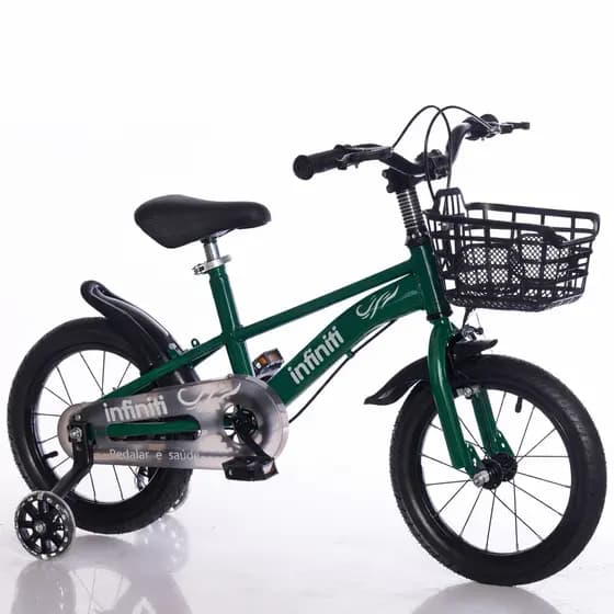 Bicicleta Infantil Aro 16 Verde Infiniti Kids
