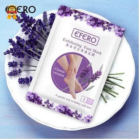 Máscara Esfoliante Efero Removedor De Pés De Pele Morta Pedicure Kaki Peeling Foot Care (Estoque Pronto)