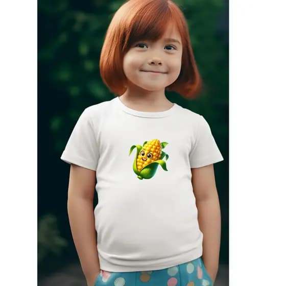 CAMISETA INFANTIL MENINA MENINO MILHO ESPIGA PAMONHA ROUPA CAMISA 2
