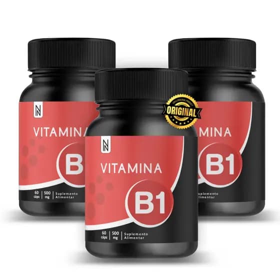 KIT 3X Vitamina B1 Tiamina 60 cápsulas NATURALLY