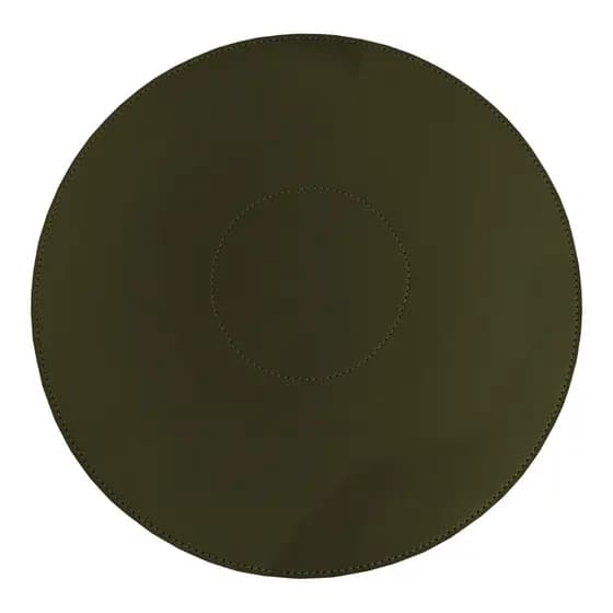 Kit de Sousplat em Couro Ecológico Verde Musgo
