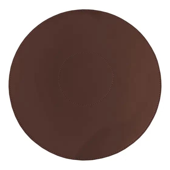 Kit de Sousplat em Couro Ecológico Marrom