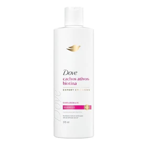 Shampoo Dove Cachos Ativos + Biotina - 370ml