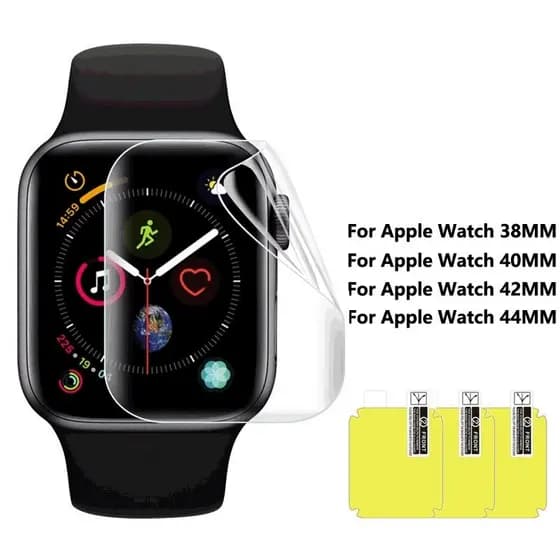 Pelicula de gel TPU Compativel Apple Watch 38 40 42 44 46mm Watch7 41 45mm ultra Séries 8 49mm NAO INCLUS – Top de Linha