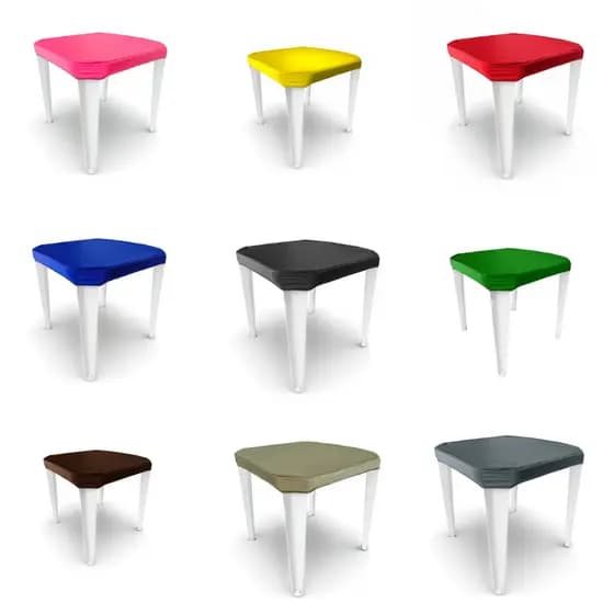 Kit 5 Capa para Mesa de Plástico Bar/Restaurante 70x70 Couro Ecologico