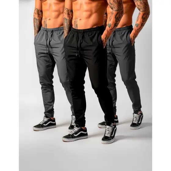 Kit Calça Jogger Masculinas – Conforto, Estilo e Versatilidade para Treino e Dia a Dia - RBtex