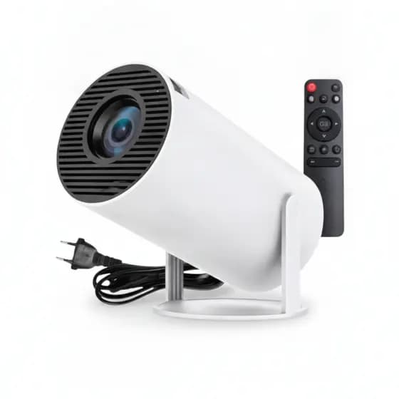 Projetor Portátil Inteligente Android 11 Wi-Fi Bluetooth HD Cinema Casa Imersivo 4K Bivolt