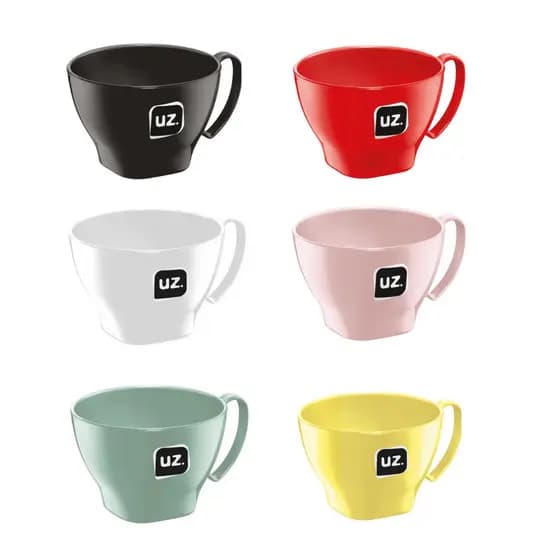 Conjunto 6 Tigelas Cumbuca Com Alça 500ml Uz Utilidades