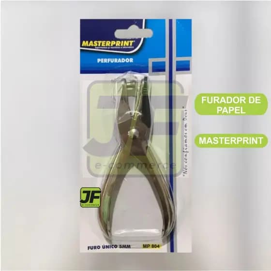 Alicate furador de papel 6mm furo único Masterprint Scrapbook