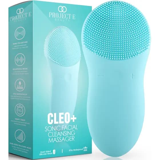 Project E Beauty CLEO+ Limpador Facial Sonic | Remove Sujeira e Óleo | Limpador de Poros
