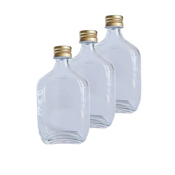Mini garrafinha de Bolso em vidro 50ml para lembrancinhas, Mini Cantil, Mel, destilados, Licor, molhos.