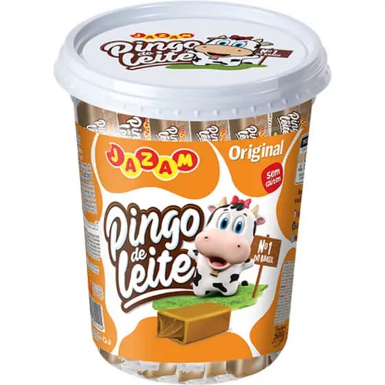 Doce Pingo de Leite Tradicional 500g com 50 unidades - Jazam