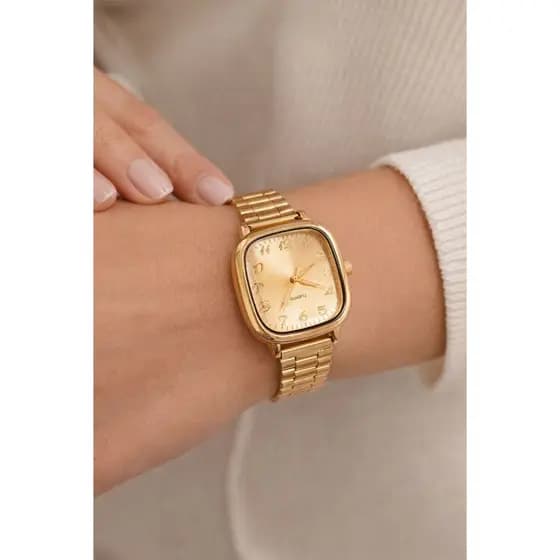 Relógio Feminino Vintage Edição Especial Dourado, Prata e Preto - Moda Mulher Para Presente