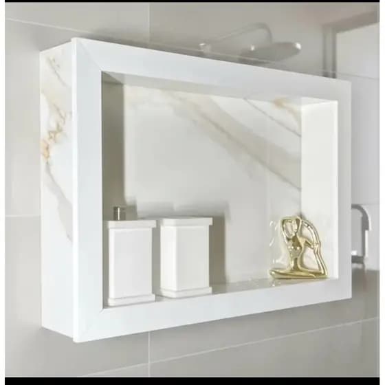 nicho banheiro sobrepor porcelanato60x3010 polido kit istalçao