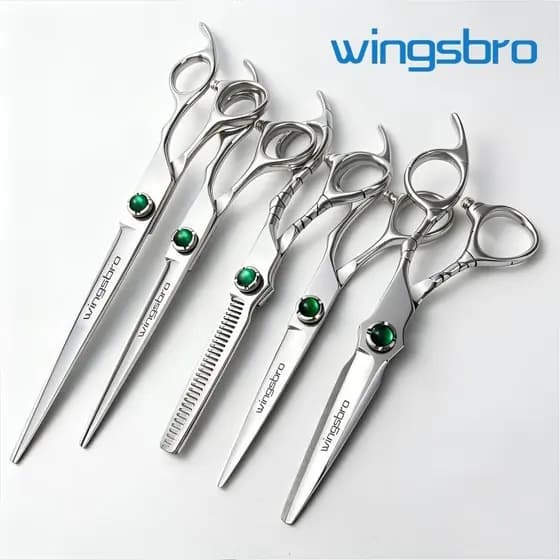 Wingbro Tesoura De Barbeiro Profissional De 6/7/8 Polegadas , Cabeleireiro Inoxidável , Ferramentas De Corte De Cabelo
