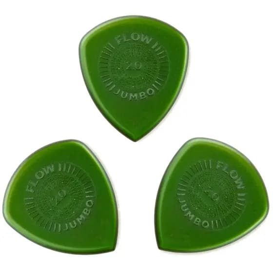 Palhetas dunlop Flow Jumbo 2.0mm - 03 unidades