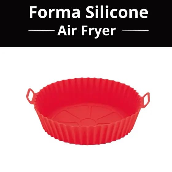 Forma de Silicone Para Airfryer Forno Microondas Fritadeira Assadeira - Reutilizável Premium - Envio Imediato vc