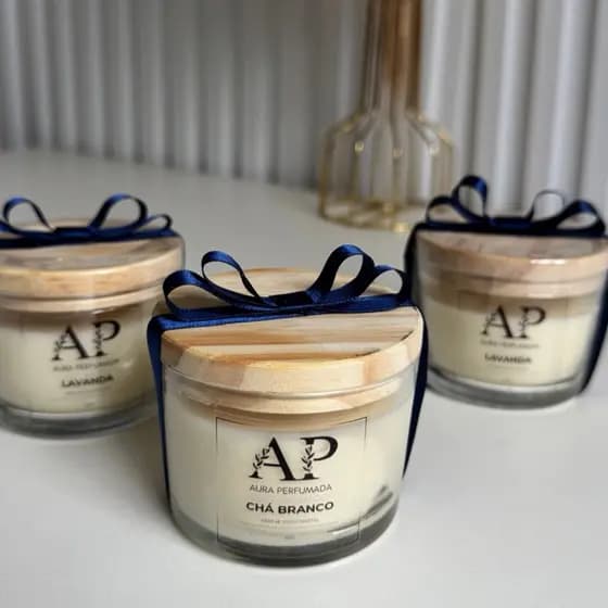 Vela Aromática Perfumada com cera de coco vegetal 100gr vela para ambientes Envio Imediato