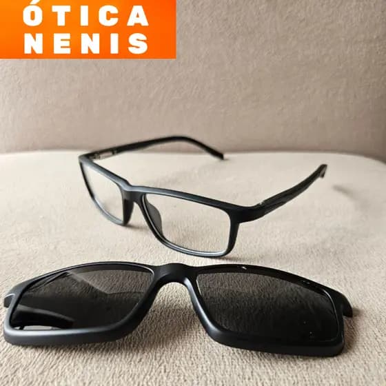 Armação de óculos Clip On clipon 2 em 1 esportiva nova Quadrado Masculino Polarizado quadrada tj2607