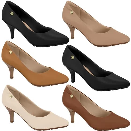 Sapato Scarpin Modare Original com NF Salto Medio 7cm Massagem Macio Ultraconforto 7013.566 7013566