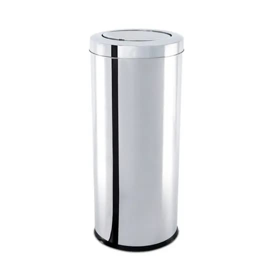 Lixeira Com Tampa Basculante Brinox Decorline 28,17 Litros Aço Inox