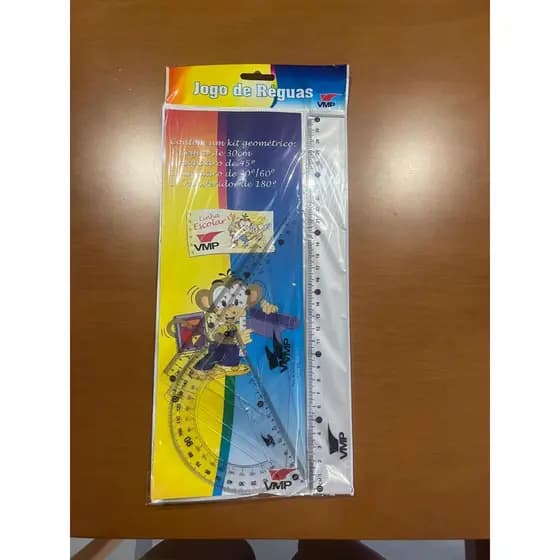 KIT DE REGUAS ESCOLAR 1º GRAU VMP