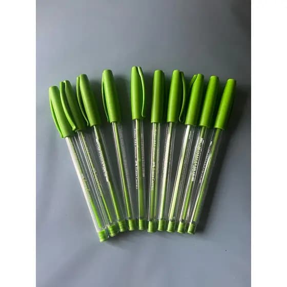 caneta faber escrita da cor da tampa verde kit 10und