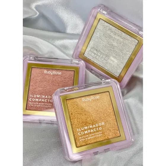 Iluminador Compacto Ruby Rose com Alta Pigmentação