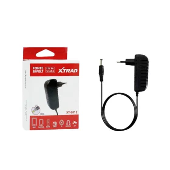 Fonte Bivolt 12V 3A Xtrad Xt-6012