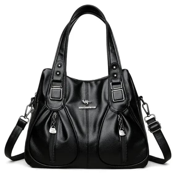 Bolsa Feminina Executiva Elegante Couro Sintético Grande Estilosa Moderna